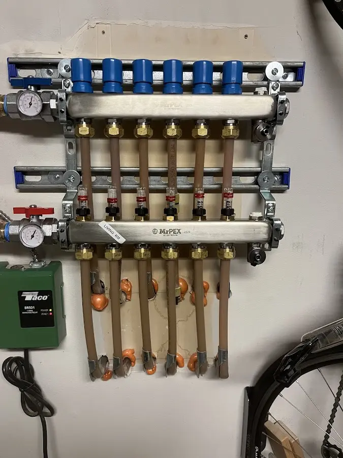 Plumber performing Gas Leak Detection at a residential property in Wells